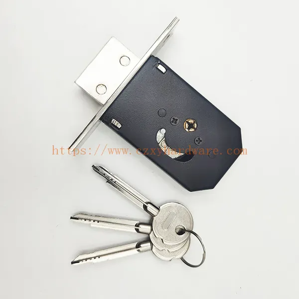 High Quality Small Single Zinc Deadbolt Locks with Brass Core Cross Keys Chrome Plated